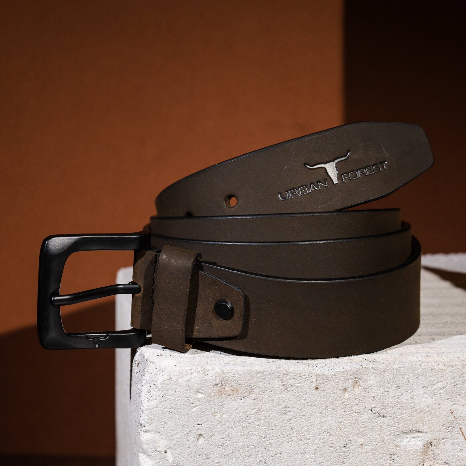 IndiFash Zeke Leather Wallet & Casual Leather Belt Combo Gift Set for Men - Vintage Brown/Brown 5